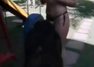 Impressive bestiality with a huge beast