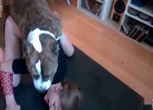 Innocent puppy gets incredibly horny