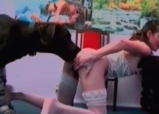 Dirty Doberman rapes a submissive slut