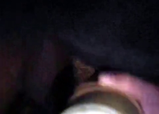 Big-dicked horses happily blows his load