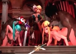 Castle-based banging with 3D beasts