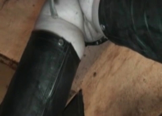 Tight pussy destroyed by a giant horse dick