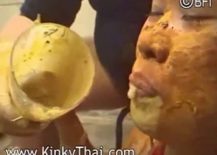 Thai Christmas celebration with literal shit