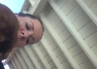 Chubby zoophile with nice tits makes out with dog